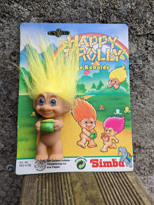 SIMBA "Happy Trolly" Troll Doll Yellow Hair