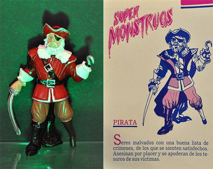 1992 #13 PIRATE 3.75" PVC Figure Yolanda Monsters Spanish Super Monstruos Horror Halloween