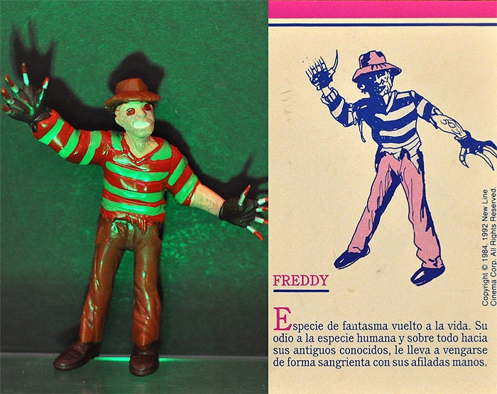 1992 #24 Freddy Krueger 3.75" PVC Figure Yolanda Monsters Spanish Super Monstruos Horror Halloween