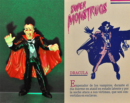 1992 #1 Dracula 3.75" PVC Figure Yolanda Monsters Spanish Super Monstruos Horror Halloween