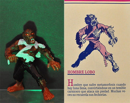1992 #10 Werewolf 3.75" PVC Figure Yolanda Monsters Spanish Super Monstruos Horror Halloween