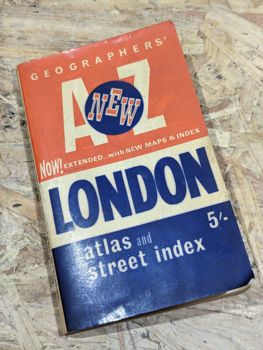 1968 London A to Z Atlas and Street Index Underground Map London Transport