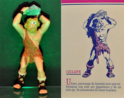 1992 #15 Cyclops 3.75" PVC Figure Yolanda Monsters Spanish Super Monstruos Horror Halloween
