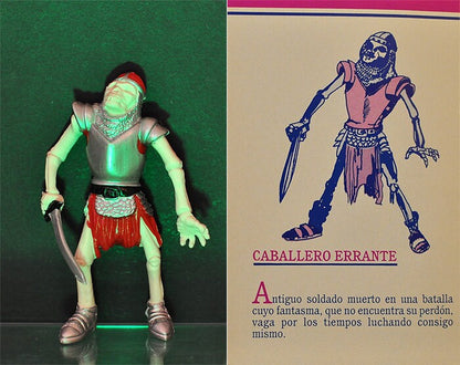 1992 #20 Wandering Knight 3.75" PVC Figure Yolanda Monsters Spanish Super Monstruos Horror Halloween