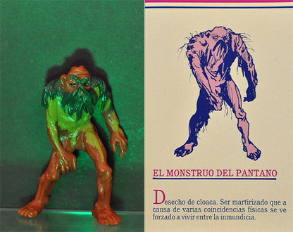 1992 #4 Swamp Monster 3.75" PVC Figure Yolanda Monsters Spanish Super Monstruos Horror Halloween