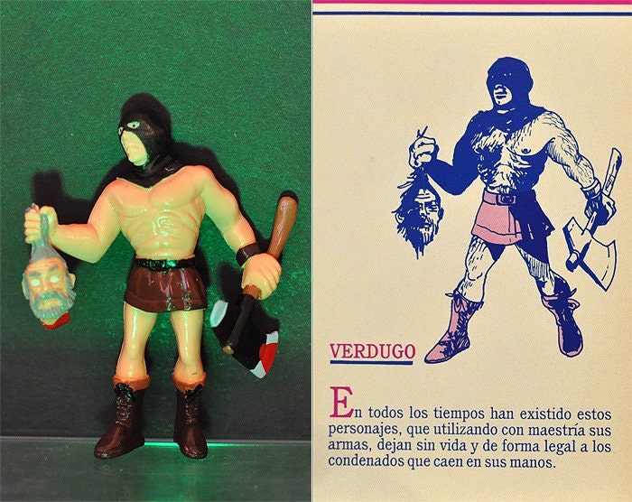 1992 #11 The Executioner 3.75" PVC Figure Yolanda Monsters Spanish Super Monstruos Horror Halloween