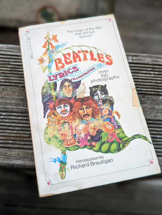 1975 Beatles Lyrics Illustrated Book Original Richard Braughton 1975
