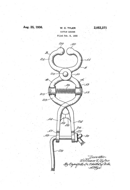 1935 Cattle Leader patented by william c. tyler.