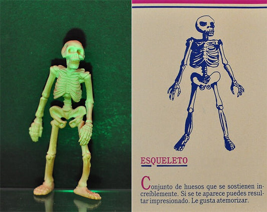 1992 #21 Skeleton 3.75" PVC Figure Yolanda Monsters Spanish Super Monstruos Horror Halloween