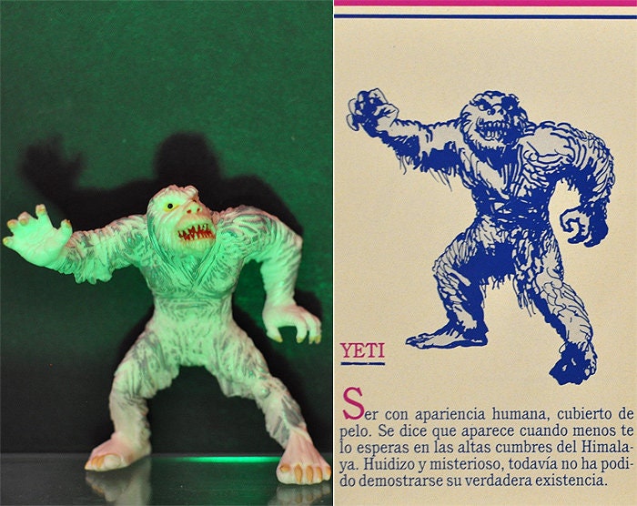 1992 #3 Yeti 3.75" PVC Figure Yolanda Monsters Spanish Super Monstruos Horror Halloween